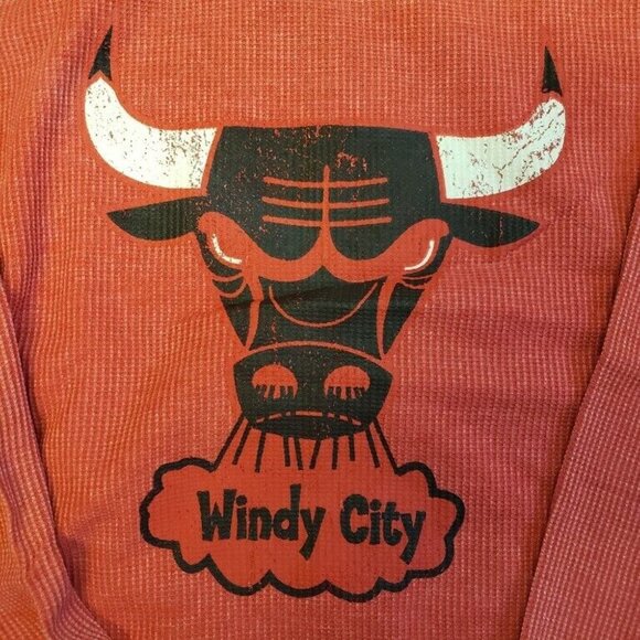 NBA Chicago Bulls Womens Size M Blindside Thermal Long Sleeve Top Touch Red - Picture 3 of 6